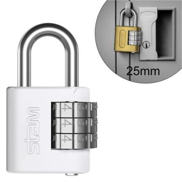 Imagem de Cadeado Segredo Senha Pequeno 25m Stam Malas, Bolsas, E Armários, 25mm