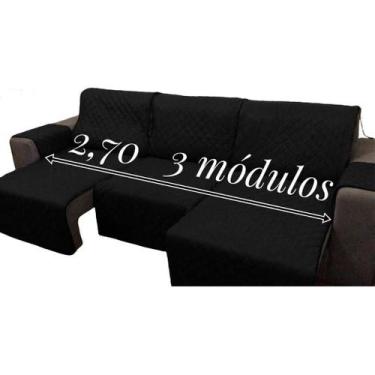 Imagem de 1 protetor de sofa 2,70 3mod + 1 protetor de sofa 2,70 inteiro - Lucel