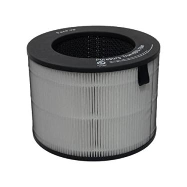 Imagem de PUREBURG Filtro de substituição compatível com ventilador purificador de ar LG PuriCare AeroTower U9C Series U9CV2B U9CS1C U9CV1C, purificador de ar de carvão ativado H13 com filtragem de 4 estágios