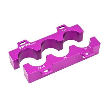 Imagem de Colaxi Morsa de mandíbula para bicicleta, garfo dianteiro, ferramenta de reparo de braçadeira de cubo, acessórios de reparo de liga de alumínio, morsa para, 12.1x5.7x1.8 Cm