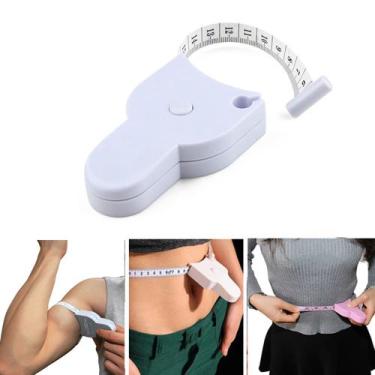 Imagem de Fita Métrica Corporal Automática Retrátil Fitness 150cm Medição de Cor