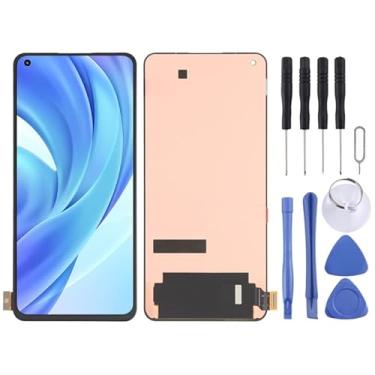 Imagem de Substituição da tela móvel Material AMOLED Original Tela LCD e Digitalizer Conjunto completo para Xiaomi Mi 11 Lite/11 Lite 5G NE M2101K9AG Ecrã LCD