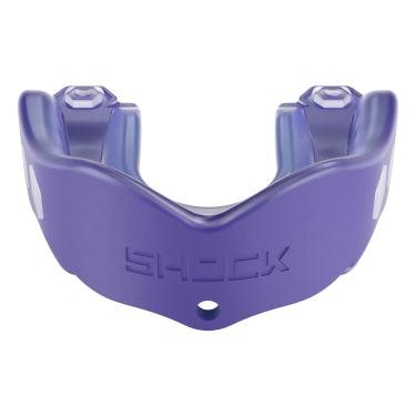 Imagem de Shock Doctor Protetor bucal unissex sem sabor Gel Max, roxo, juvenil EUA