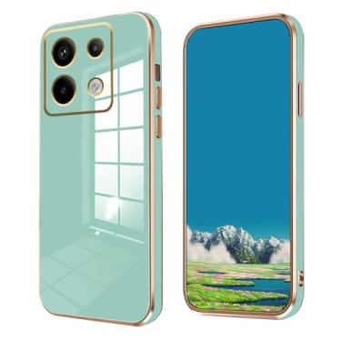 Imagem de Wousunly Capa de silicone rosa compatível com Xiaomi Poco M6 Pro, revestimento para Xiaomi Poco M6 Pro 4g, capa fina e macia à prova de choque (verde)