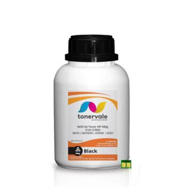 Imagem de Kit Toner Refil TankFull Para HP 312A CF380A Black + 4 Chip - HP M476D