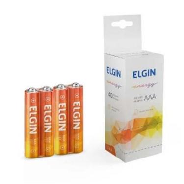 Imagem de Pilhas Palito Aaa Elgin Zinco 1.5v Caixa Com 40 Peças Elgin
