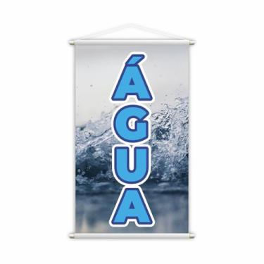 Imagem de Banner Água Garrafa Bebida Venda Conveniência Lona Grande - PlimShop