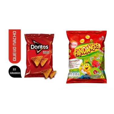 Imagem de Salgadinhos Elma Chips Doritos + fandangos presunto 40un