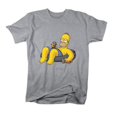 Imagem de Camiseta Masculina Homer Simpsons Camisa De Desenho - SEMPRENALUTA, Ci