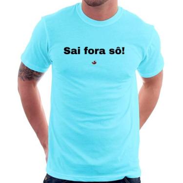 Imagem de Camiseta Sai fora sô! - Foca na Moda, Azul claro, M