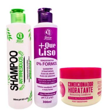 Imagem de Progressiva +Que Liso Matizadora Organica 300ml + Shampoo 300ml e Cond
