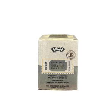 Imagem de Mascara facial de argila negra-180g - Flora pura