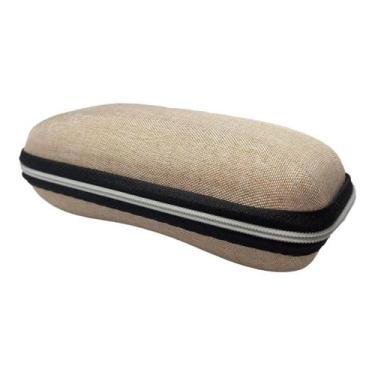 Imagem de Porta Óculos Com Zíper Em Concha Protetor Estojo Macio - Maia Acessóri