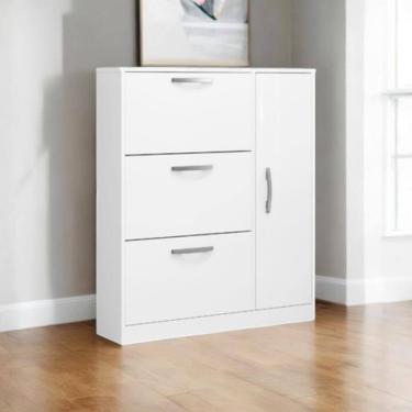 Imagem de Sapateira com 03 Gavetas e 01 Porta Randi Branca