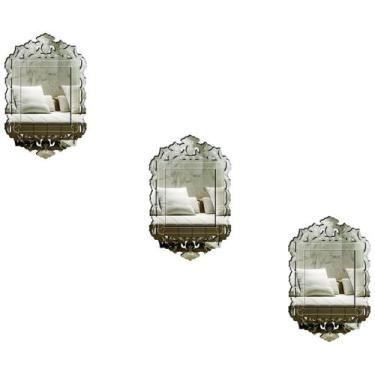 Imagem de Kit 3 Espelhos Decorativos venezianos  Pegui 32x20 3883 - CREATUS, pra