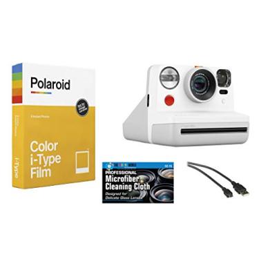 Imagem de Polaroid Now Instant Film Camera (branco) + Polaroid 4668 Filme Bundle