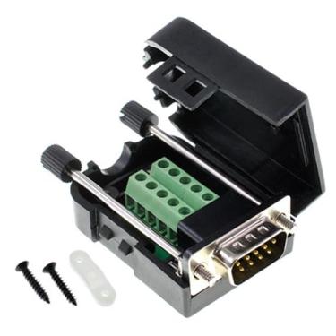 Imagem de Ganasome DB9 Módulo de sinal conector de terminal macho para parafuso - proteção aprimorada e fiação fácil