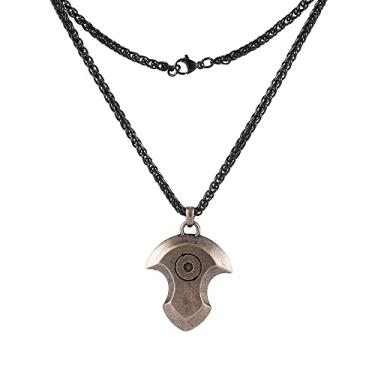 Imagem de Colar Final Fantasy XIV de aço inoxidável real, cavaleiro das trevas, mago vermelho, ceifador, branco, mago, dançarino, alma, cristal, berloque, Endwalker Final Fantasy, 14 colares de pedras de