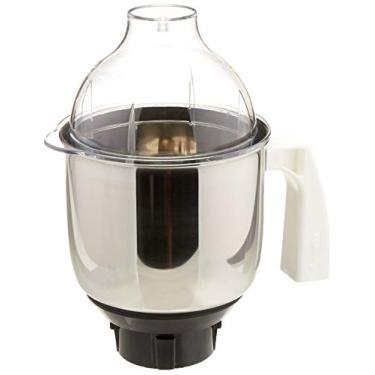 Imagem de Preethi MGA 513 Mixer Jar para Eco Twin, Eco Plus/Chef Pro e Folha Azul, 1,50 litros, Prata
