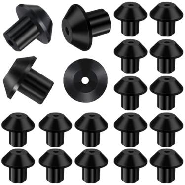Imagem de Ymapinc 20 peças WB2k101 pés de borracha para grelha de fogão, resistente ao calor, durável, para-choques, serve para muitas grades de queimador a gás, substitui a peça WB02T10461 wb2k101 (borracha