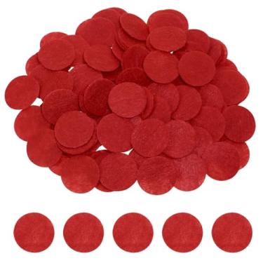 Imagem de Tupalizy Círculos redondos de feltro de 2,5 cm para amostras de cera perfumada fazendo tecido de costura flores laços de cabelo tiaras acessórios artesanato de Natal projeto de crochê, 200 peças