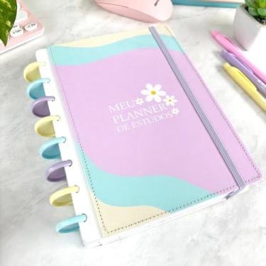 Imagem de Planner de Estudos Colorido Sistema Inteligente de Disco Amor Infinito Cadernos Edição 2025 (PEQUENO - A5)
