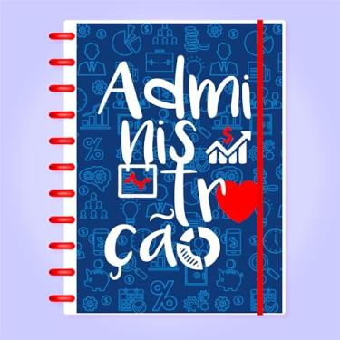 Imagem de Caderno de Disco Infinito Sistema Inteligente Amor Infinito Cadernos Profissão - Administração 02 (EXTRA GRANDE - A4)
