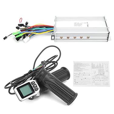 Imagem de 36V 48V 1000W Motor sem escova Controlador com acelerador LCD Conjunto de bicicletas para scooters elétricos compatíveis e fácil de instalar