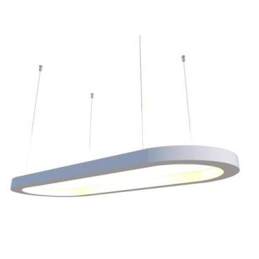 Imagem de Lustre Pendente Retangular LED 35w 2700k 80cm em Madeira - FOXLustres,