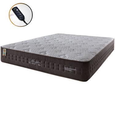 Imagem de Colchão King Size Magnético Infravermelho Massageador Molas Ensacadas Memphis 193x203x28cm