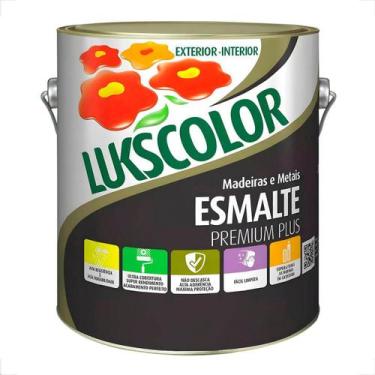 Imagem de Tinta esmalte lukscolor fosco 3600ml branco