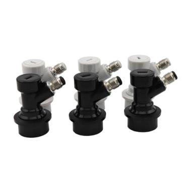 Imagem de Fabricação caseira de cerveja Ball Lock Quick Disconnects 1/4" MFL Gas & Liquid Homebrew Cornelius Corny Keg Connectors Kegerator Beer Dispenser Acessórios para vinho(3 pairs)