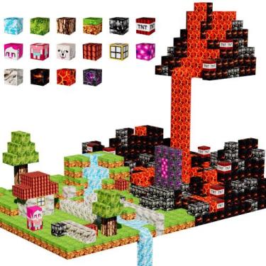 Imagem de Blocos Magnéticos Petenjoy 126 Peças - Brinquedo Educativo para Crianç