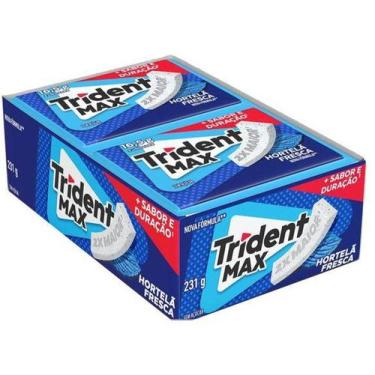 Imagem de Chiclete Trident Max Hortelã - Display com 14 Unidades de 16,5g