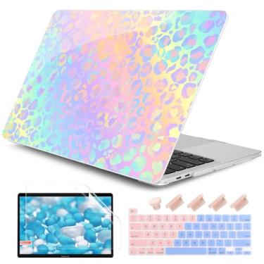 Imagem de DONGKE Compatível com MacBook Pro 13 polegadas 2024 2023-2020 versão A2338 M2/M1 A2251 A2289 com tela retina e Touch ID, capa rígida de plástico, capa de teclado e película de tela - estampa de