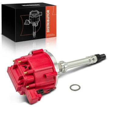 Imagem de A-Premium Distribuidor de ignição com tampa compatível com Chevy, veículos GMC – bloco pequeno geração I, bloco grande Mark IV – 8 cilindros 262 265 267 283 302 307 327 350 396 400 402 427 454 CID –