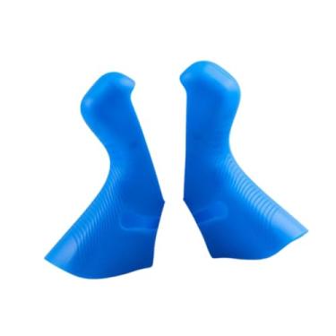 Imagem de Colaxi 2 peças Tampa da alça do freio de bicicleta, tampa do capô da alavanca do freio do câmbio para R5 R7 R9 RX, Azul