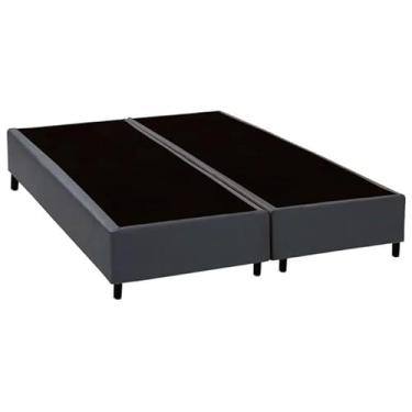 Imagem de Cama Box King Bipartido Cinza Sintetico 40x192x203 - F A Elegante