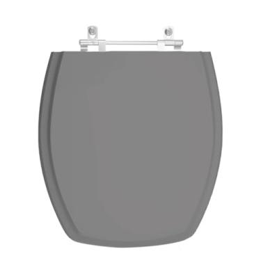 Imagem de Tampa de Vaso Mondialle Cinza Prata Mdf Sicmol