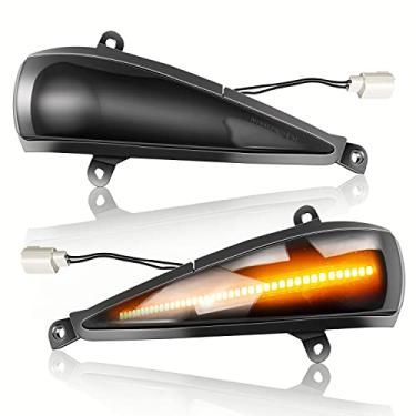 Imagem de Asasytal Lâmpada indicadora lateral do espelho retrovisor dinâmico de seta compatível com Honda Civic 8 MK8 Hatchback Type-S Type-R FN 1 2 3 FK 1 2 3, 2 peças