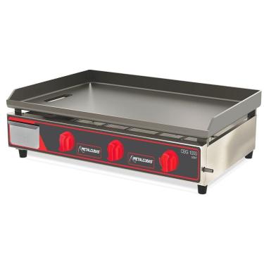 Imagem de Chapa Bifeteira A Gás Light  Metalcubas 100 Cm Com Prensa Cbg1000lpp