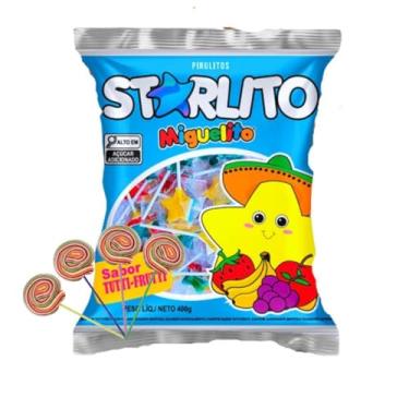 Imagem de Pirulito Starlito Psicodélico De Frutas 400g Miguelito