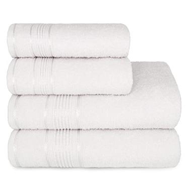 Imagem de Jogo de Toalhas 4 Peças Monarca 100% Algodão - Appel - Branco