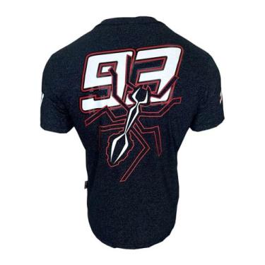 Imagem de Camiseta Masculina 93 Marc Márquez - RACE, Mescla preto, G1