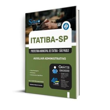 Imagem de Apostila Prefeitura de Itatiba - SP  - Auxiliar Administrativo - Edito
