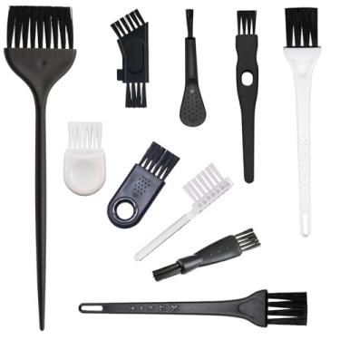 Imagem de 10 peças de escova de limpeza pequena para pequenos eletrodomésticos domésticos, liquidificador, máquina de café, teclado de computador, telefones celulares, fones de ouvido, câmeras, interiores de