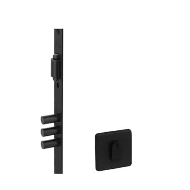 Imagem de Fechadura Arouca Pivotante 4310R Quadrado Preto Cilindro 9cm