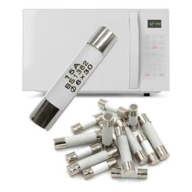 Imagem de Kit 5 Fusível Cerâmica Para Forno Microondas 15a - rfw