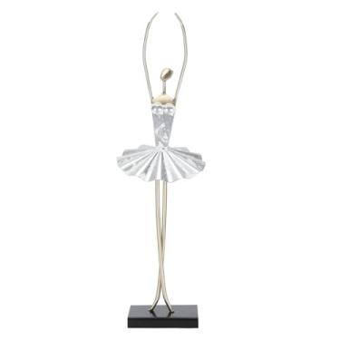 Imagem de Vomeko Ballet Dancer Statue,Iron Lifelike Exquisite Ballerina Figurine Decorative Dancer Ornament,for Your Desk Bookshelf Dinning Table, (A300-3)