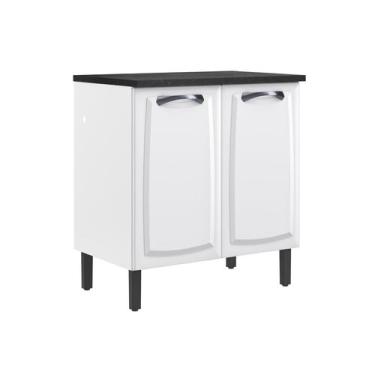 Imagem de Balcão para cozinha New Premium 80cm 2 Portas Com Tampo Itatiaia, Bran